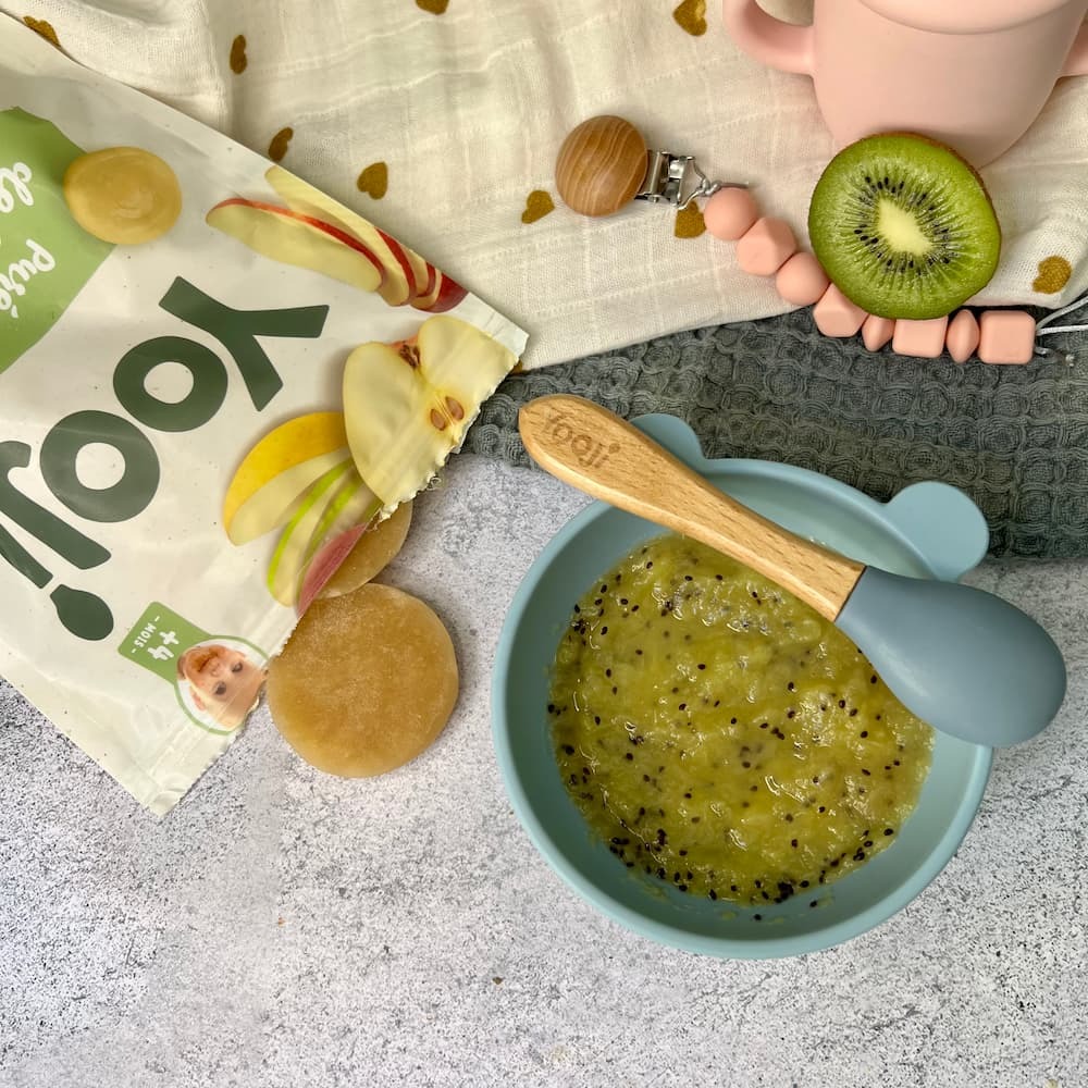 Compote de kiwi et de pomme