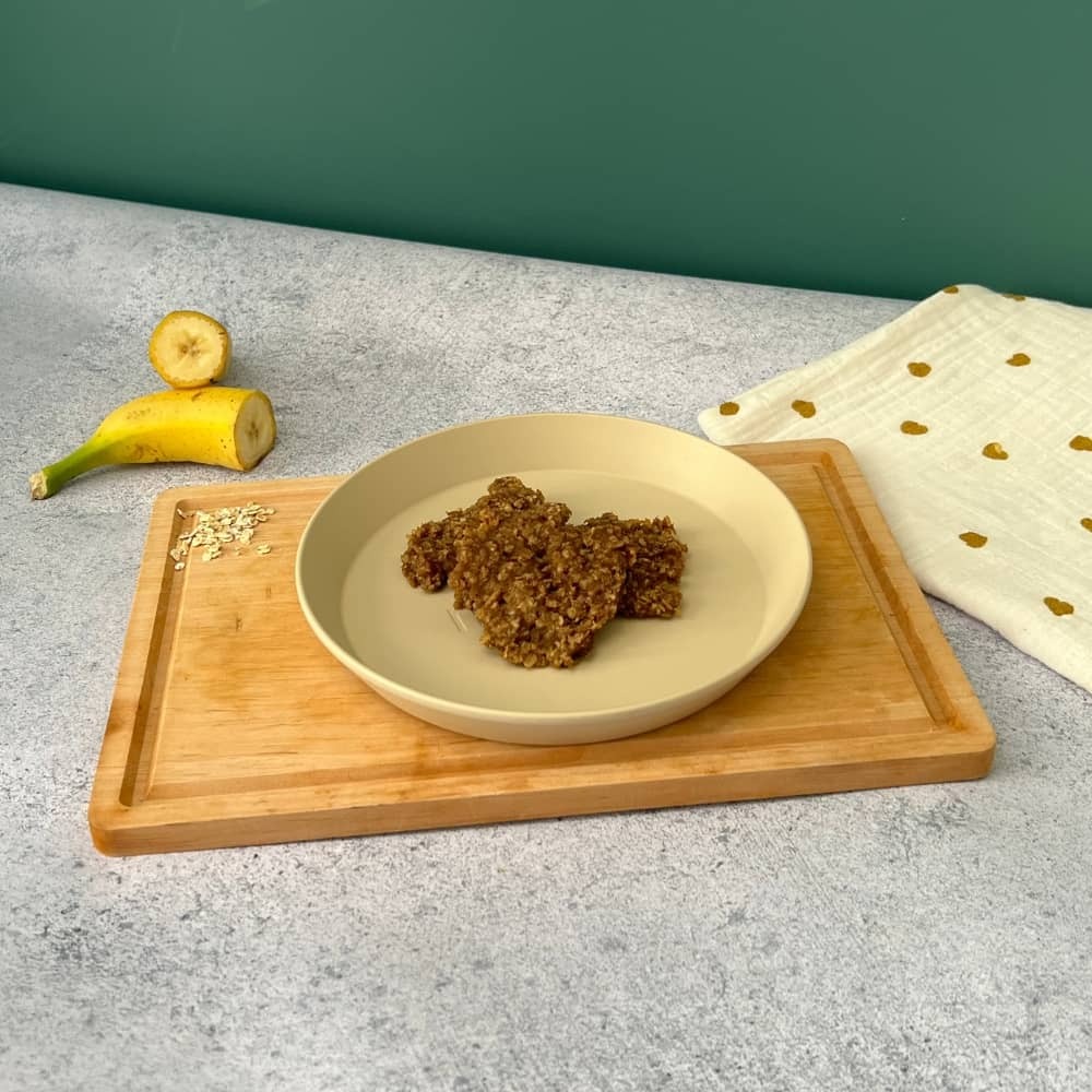 Cookies banane, cacahuète et flocon d\'avoine pour bébé