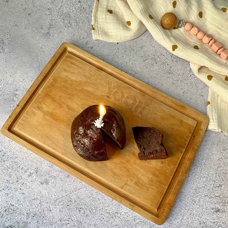 Gâteau d'anniversaire banane et cacao