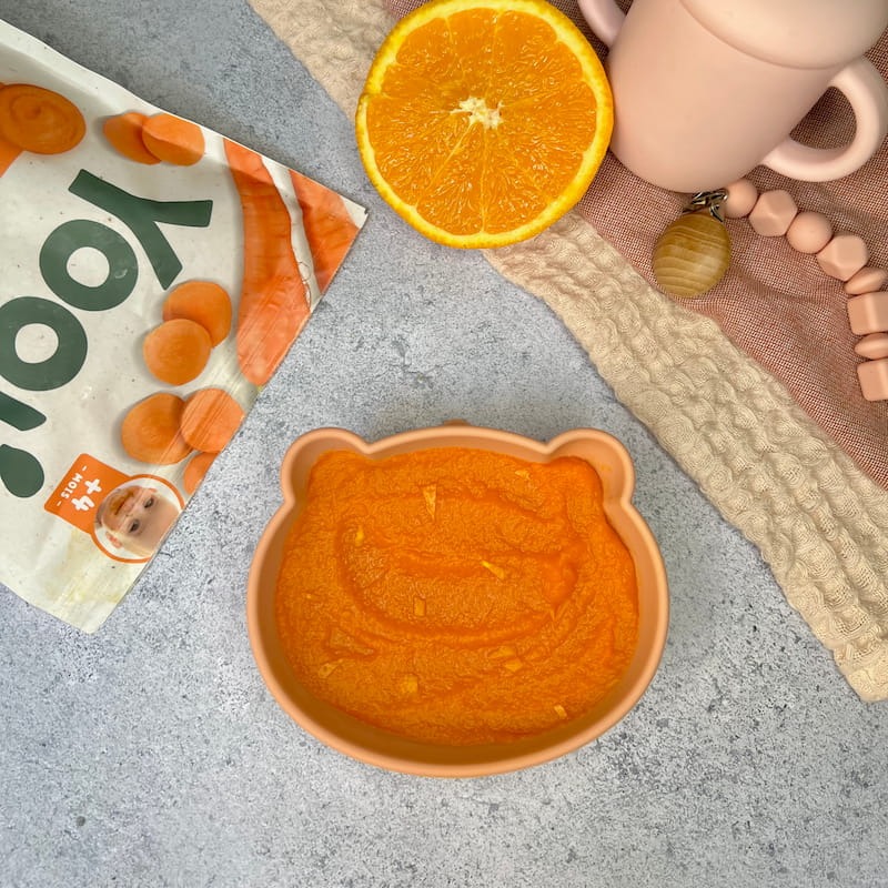 Purée de carotte et orange