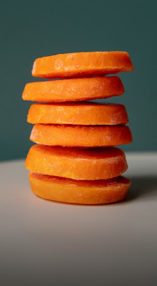 6 mois - Purées lisses : En portions de 20g pour ses premières cuillères