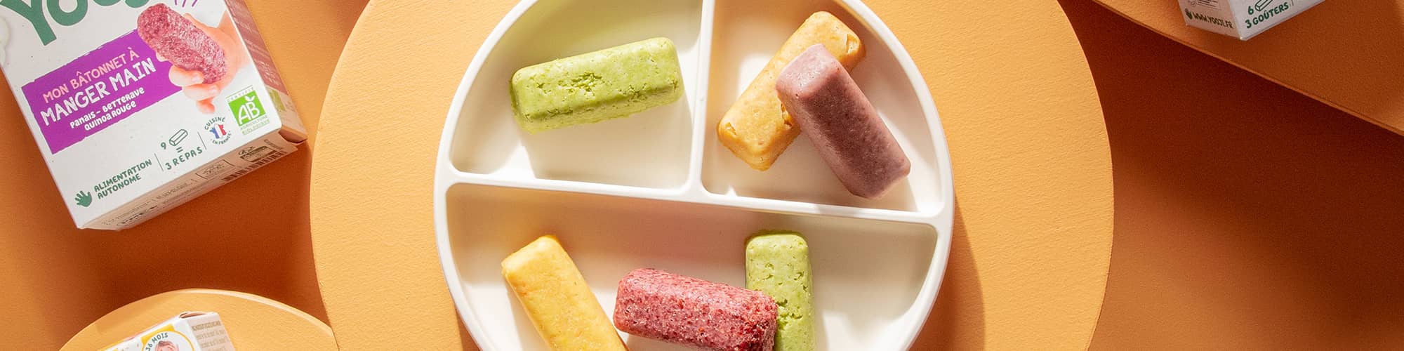 Nos bâtonnets DME bio : finger food pour bébé