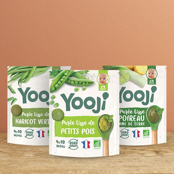 Purées lisses de légumes verts