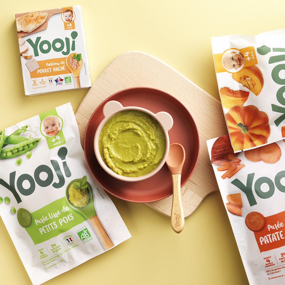 Yooji- Repas bio alimentation bébé 6 mois –Panier 1 mois  purées,légumes,viandes,poissons(livre diversification + 2 sachets offerts)  - Achat / Vente légumes cuisinés Yooji- Repas bio alimentation bébé 6 mois  –Panier 1 mois