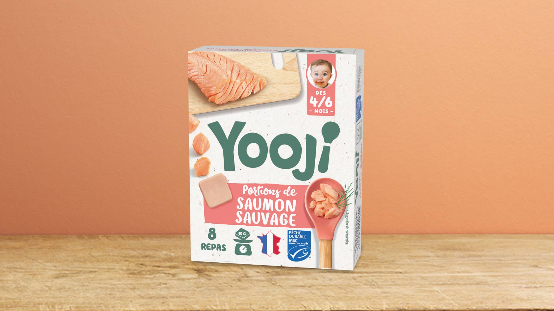 Saumon pêche durable en portions pour bébé dès 6 mois