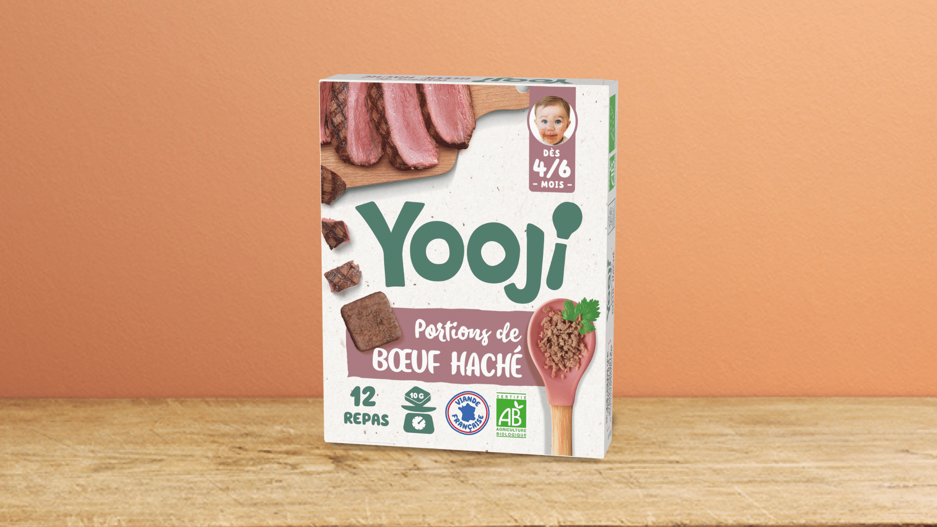 Portions de Bœuf Bio haché