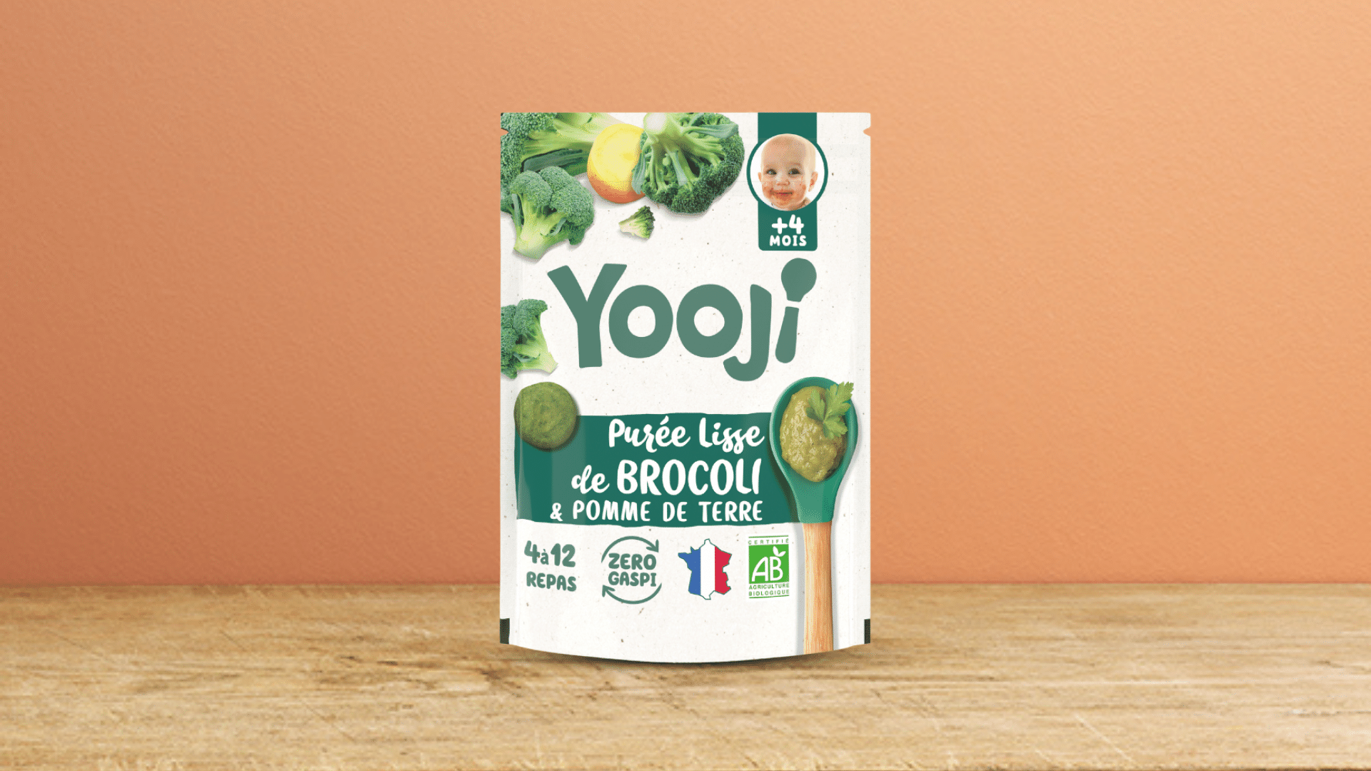 Purée de Brocoli Bio, aux petits morceaux fondants