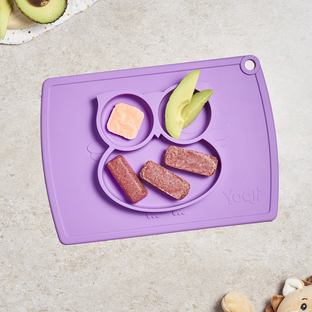 Assiette Compartimentée Bébé en silicone - Chouette