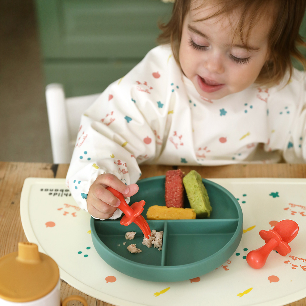Couverts d\'apprentissage bébé - orange