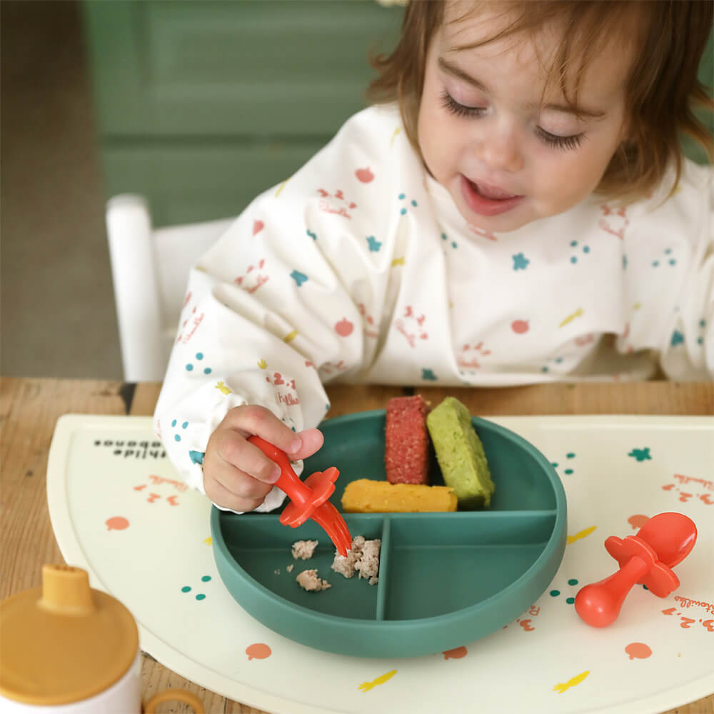 Couverts d\'apprentissage bébé - orange