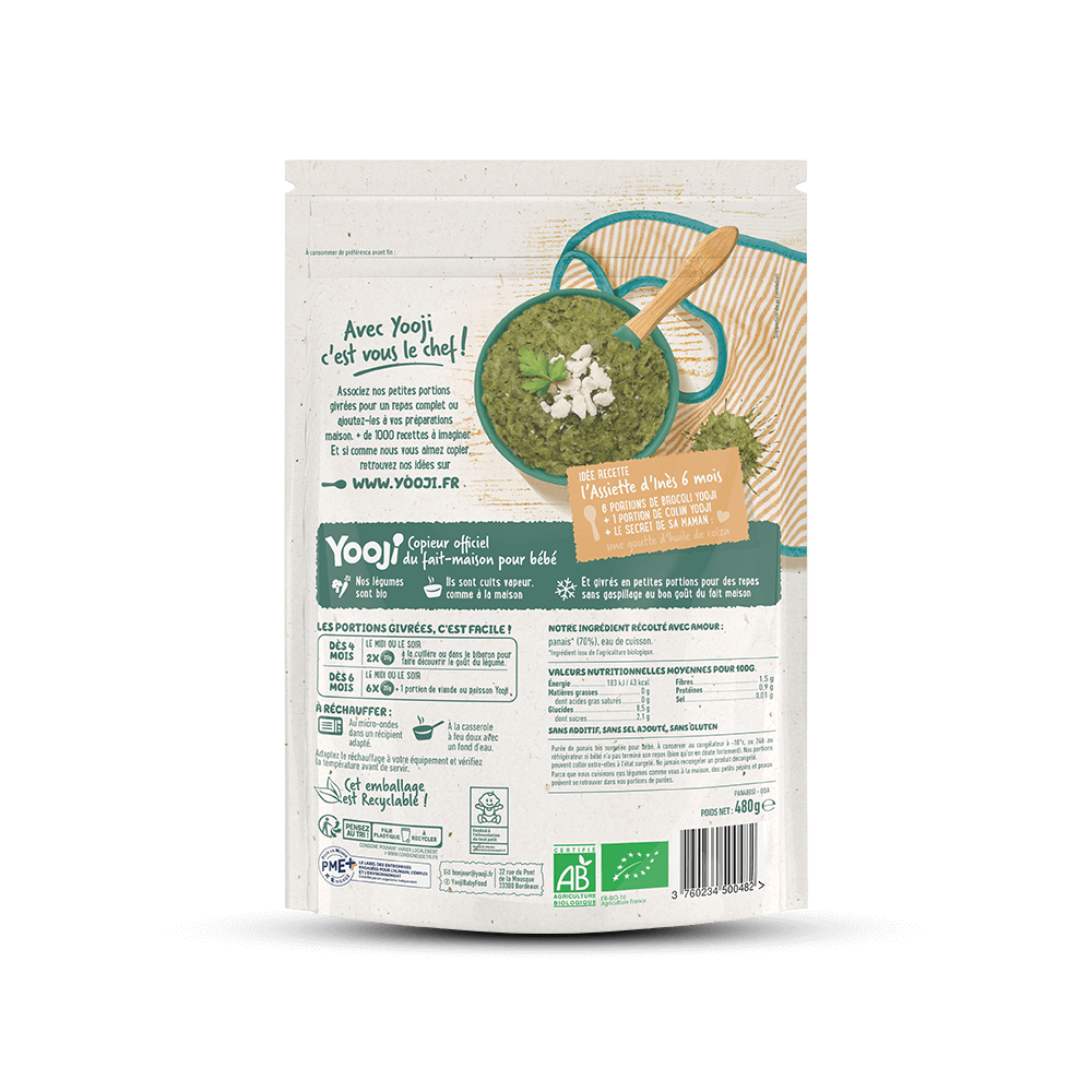 Puree De Panais Bio En Portions Pour Bebe Des 4 Mois