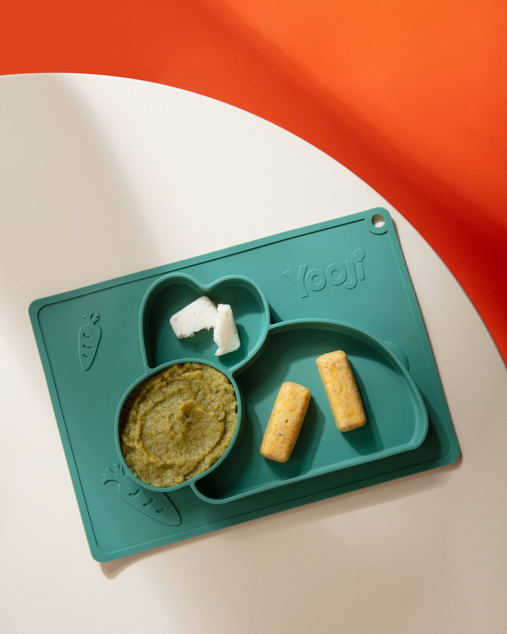Assiette Compartimentée DME en silicone - Lapin