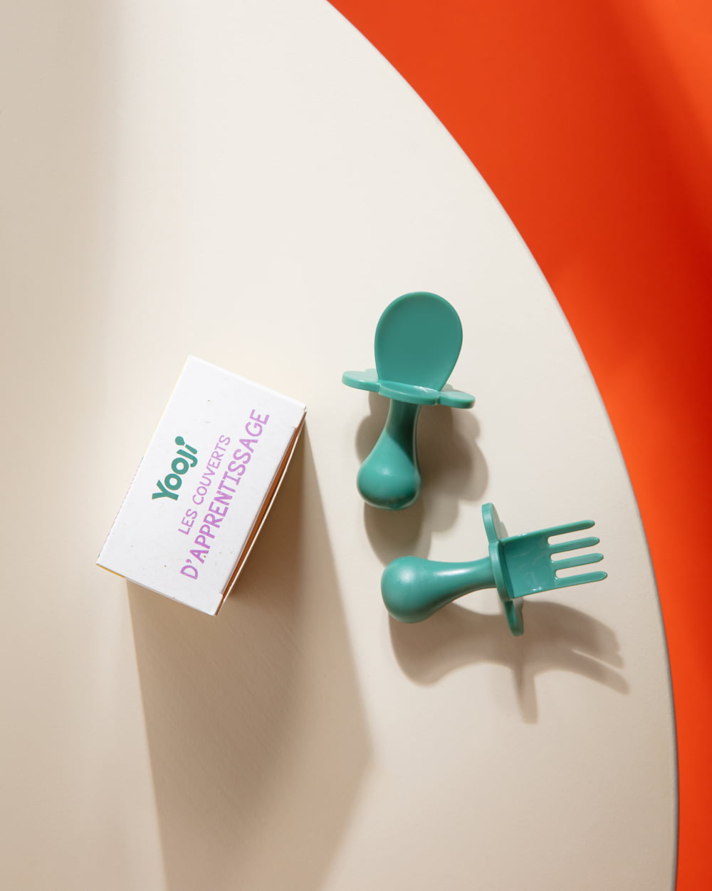 Couverts d\'apprentissage bébé - vert