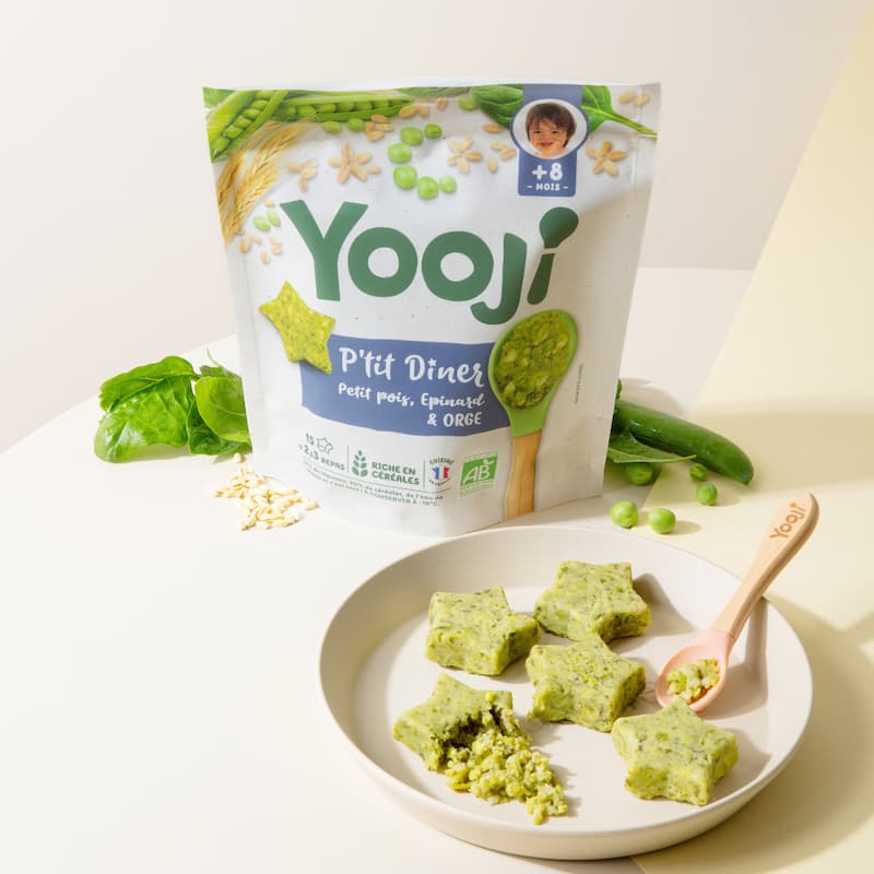 P\'tit Dîner : Petit pois, épinard, orge