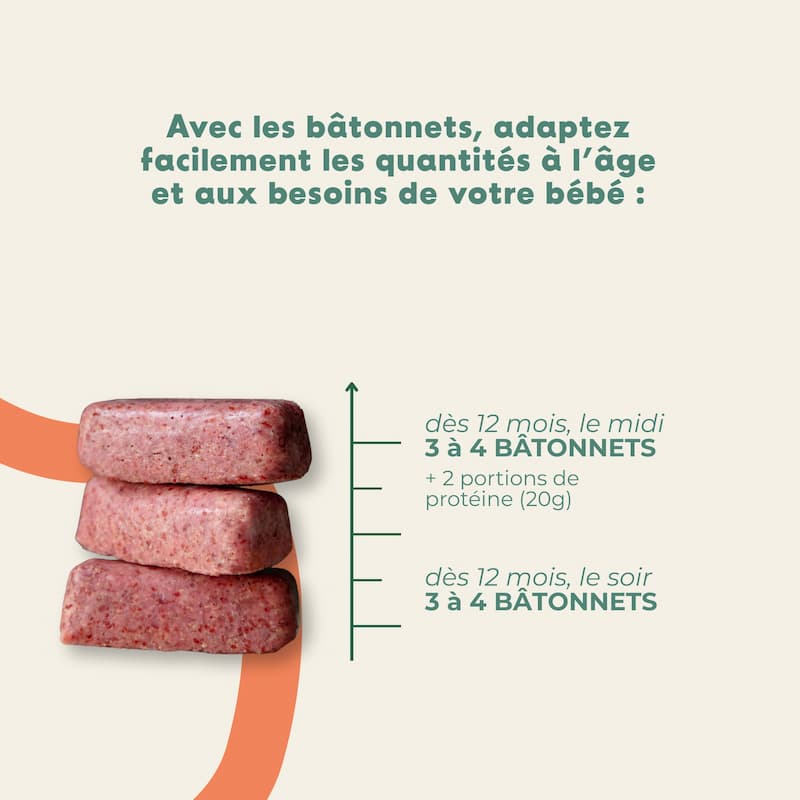 Bâtonnets manger main : Betterave, quinoa rouge