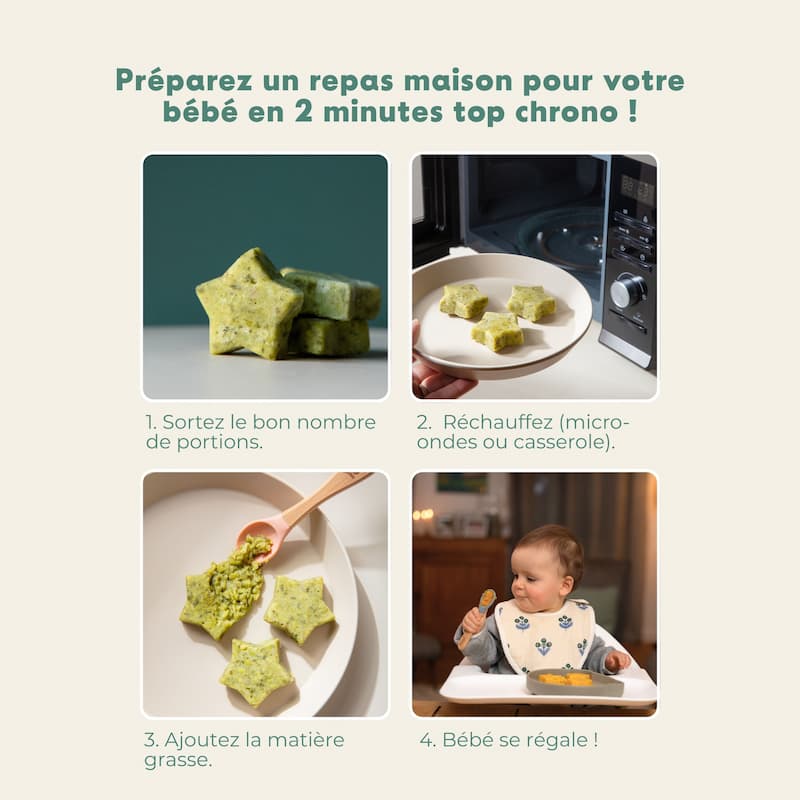 P\'tit Dîner : Petit pois, épinard, orge