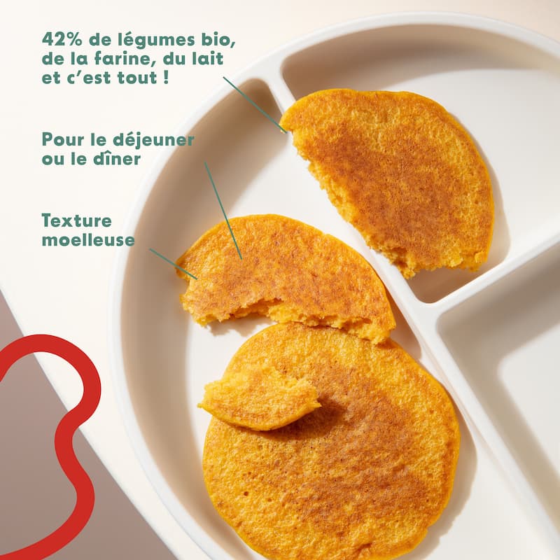 Pancakes : Carotte, maïs