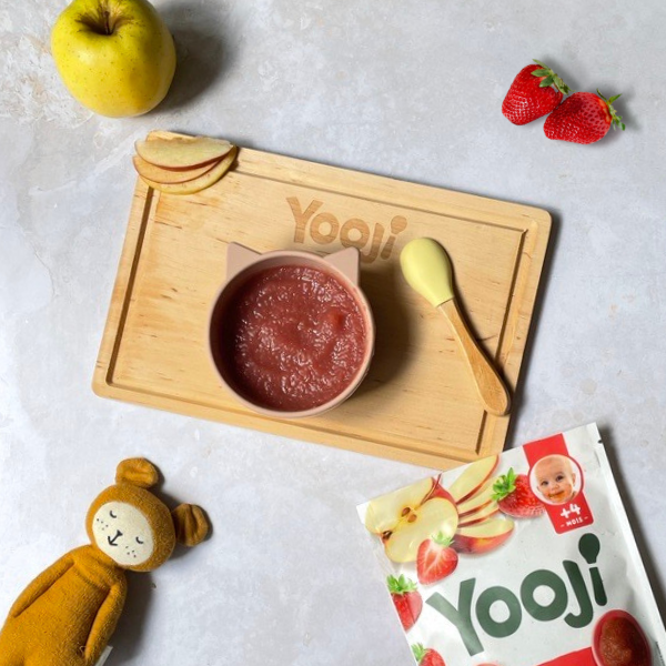 Purée lisse de Pomme et fraise