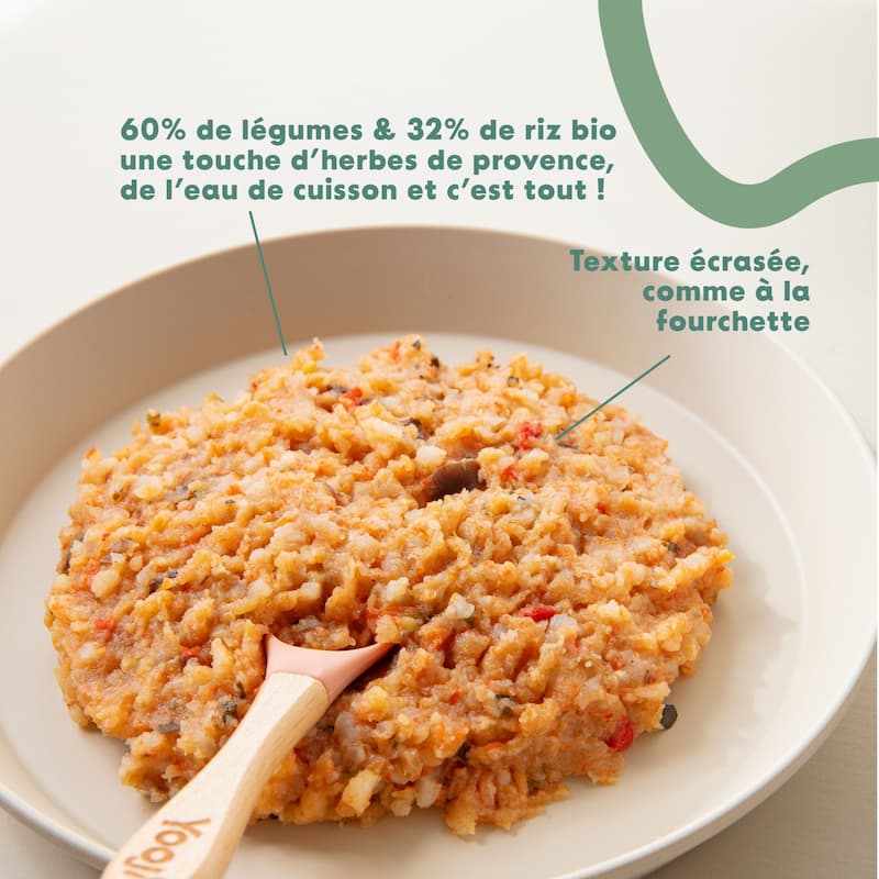 Écrasé Ratatouille : légumes & riz